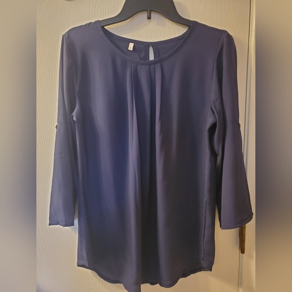 Navy blue blouse - Picture 1 of 6